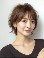 ハーツ(Heart's)&nbsp;◇大人可愛い20代30代40代50代前下がりショートボブ丸みショート