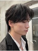 シースルーマッシュ襟足ありセンターパートウルフ