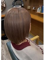 ヘアーサロン アトリエ(Hair salon ATORIE)&nbsp;レイヤーボブブリーチカラーココアブラウン