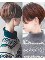 カライングドゥ(ing deux) 大人可愛い20代30代40代黒髪前下がりショートボブ丸みショート◎