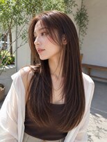 バグズ ヘアデザイン 桔梗が丘店(Baguz HAIR DESIGN) 髪質改善シースルーバング韓国風美髪レイヤーロング