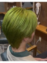ヘアーサロン アトリエ(Hair salon ATORIE) ブリーチカラーライムイエロー
