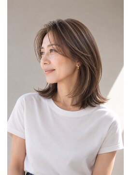 アルボーテルジェ(Art BeAute' ROUGET) 555 白髪ぼかし/脱白髪染め/髪質改善/レイヤー30代40代50代60代