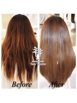 ユアテラス(Your Terrace) 天使の艶【シルクストレート】 Before After