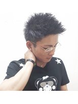 ヘアースタジオ シーオーイー(hair studio C-O-E) 【リョウプロデュース】ツーブロック×アップバング×刈り上げ