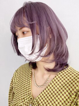 アイティーバイアルバム 松戸店(IT by ALBUM) ラベンダーアッシュ_くびれヘアビタミンカラー_ba339671