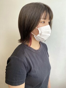 ツイギー 千舟店(TWiGGY) ピンクが目をひく外ハネボブ