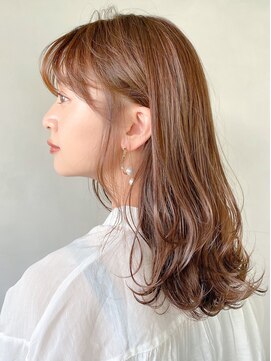 レア 表参道(L'ea) ☆ミディアムヘア暗めカラーグランマッシュデザインカラー