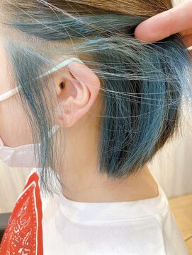 クープ(Coup) 透明感イヤリングカラー+ターコイズブルー