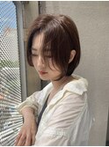 大人かわいい長めショートボブ/美髪
