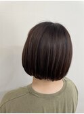 20代30代大人可愛い小顔ショート丸みボブ