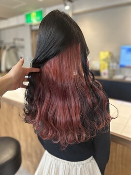 ジャンクス 千葉(junks) インナーカラー/ピンクブラウン/ピンクベージュ