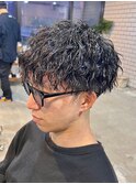 NOA solte. メンズサロン/メンズツイストスパイラルパーマ/眉毛