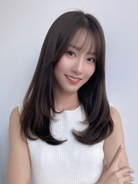 シアーカラー/セミディ/韓国ヘア/顔周り/透明感/くびれヘア/22
