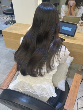 ジーナ 船橋(Zina) 髪質改善*ロングレイヤーグレーベージュ*美髪【Zina船橋】