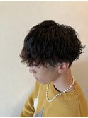 ソフト波巻きパーマ