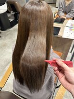 リンク(Link Hair&Spa) 【Linkはんぞー】ワンレン/透明感カラー/秋色/ショコラブラウン