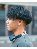 CAF河内 メンズ波巻きパーマ メンズ大阪 心斎橋
