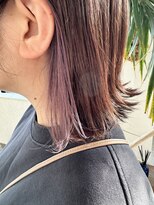 フィニティー 辻堂(finity)&nbsp;ボブ×インナーカラー/イヤリングカラー/パープルベージュ