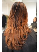 ノラキチジョウジ(NORA KICHIJOJI)&nbsp;バレイヤージュ外国人風ハイライトカラーハイレイヤーカット