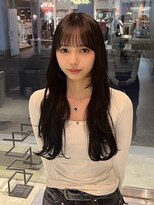 ニール(nier) 黒髪レイヤーカット顔まわりレイヤー黒髪ロング袋町