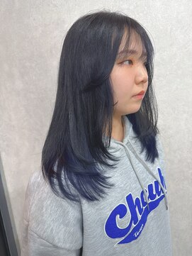 エイム(AiM) レイヤーカット×ブルーブラック