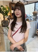 ロングスタイル × レイヤーカット