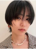 大人美人なくびれ◎前髪長めショートボブ