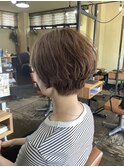 明るい白髪染め/ショート