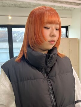 デート 下北沢(DATE) 下北沢ブリーチカラーハイトーンデザインカラー顔周りレイヤー◆