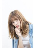 ナチュラル外ハネ大人っぽミディ[八王子]ROCCO