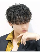 オーシャントーキョー 心斎橋(OCEAN TOKYO WEST)&nbsp;シャドウパーマシースルーラウンドマッシュ波巻きパーマウルフ