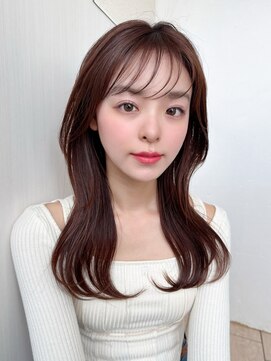 アフロート エル 大阪(AFLOAT L) 【20代30代】顔周りレイヤー/ピンクブラウン/バーガンディ