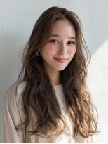 コトンアトリエ 人形町(COTON atelier)&nbsp;着物ヘア/ダークアッシュ/ミディアムレイヤーカット/人形町