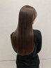 【最上級ダメージレス美髪矯正】　カット+縮毛矯正+Ｔｒ+ナノシャワー ￥18000