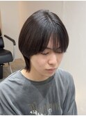 韓国毛流れセンターパートウルフ×ニュアンスパーマ【八王子】