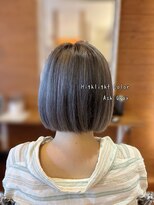 ピールアーク(peal ark)&nbsp;透明感カラー×ハイライト×ボブ◆大人のレイヤー