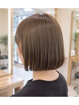 ヘアアンドメイク アース 入間店(HAIR&MAKE EARTH) 切りっぱなし艶感ボブ