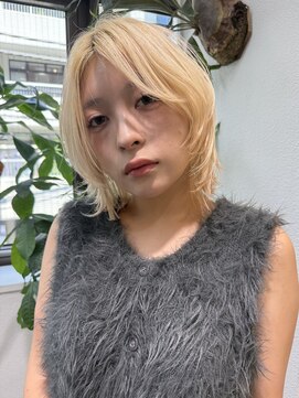 コレット 大宮(collet) レイヤーボブ/ブロンド/ウェーブ