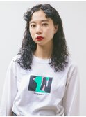 ヘアピンアレンジのパーマスタイル