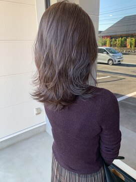 ナンバー(number+) 20代30代40代ラベンダーグレージュ艶感透明感ナチュラル