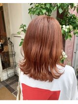 ボアップ 松山店(boappu) 韓国　イルミナカラー　前髪カット　オレンジ　ケアブリーチ