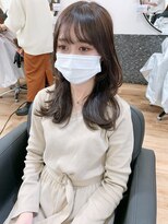 リコバイアフロート(riko by afloat)&nbsp;セミロング/くびれヘア/後れ毛韓国風こなれヘア