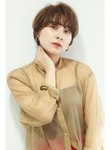 パーマ風マッシュショート×うざバング