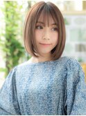 大人かわいいインナーカラー前下がりボブa志木20代30代40代50代