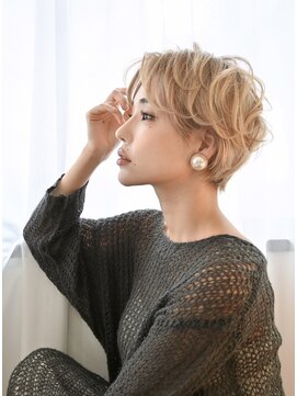 ソードリーフ ヘアーアンドスパ 鶴見店(swordlief hair&spa) 【swordlief 森下栄一朗】ショート×ハイトーン