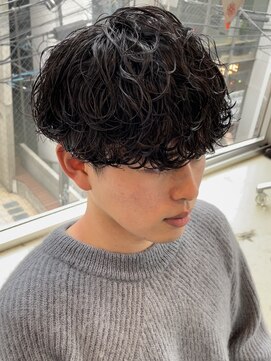 フィフス 原宿(fifth) ツイスト波巻きスパイラルパーマツーブロックメンズマッシュ