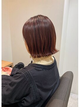 ルディー バイ ヘアーポケット(rudii by HAIR POCKET) 外はねボブ×ピンクラベンダー