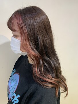 アズール 草加(azule) フェイスフレーミングカラー/レッド/草加