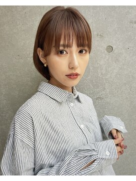 エジョン 三鷹店(Aejon) ことりベージュ大人ボブ前下がりボブショートボブ